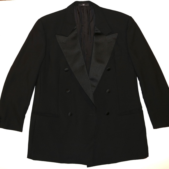 Valentino Double-Breasted Tuxedo Jacket Vintage - Picture 1 of 4